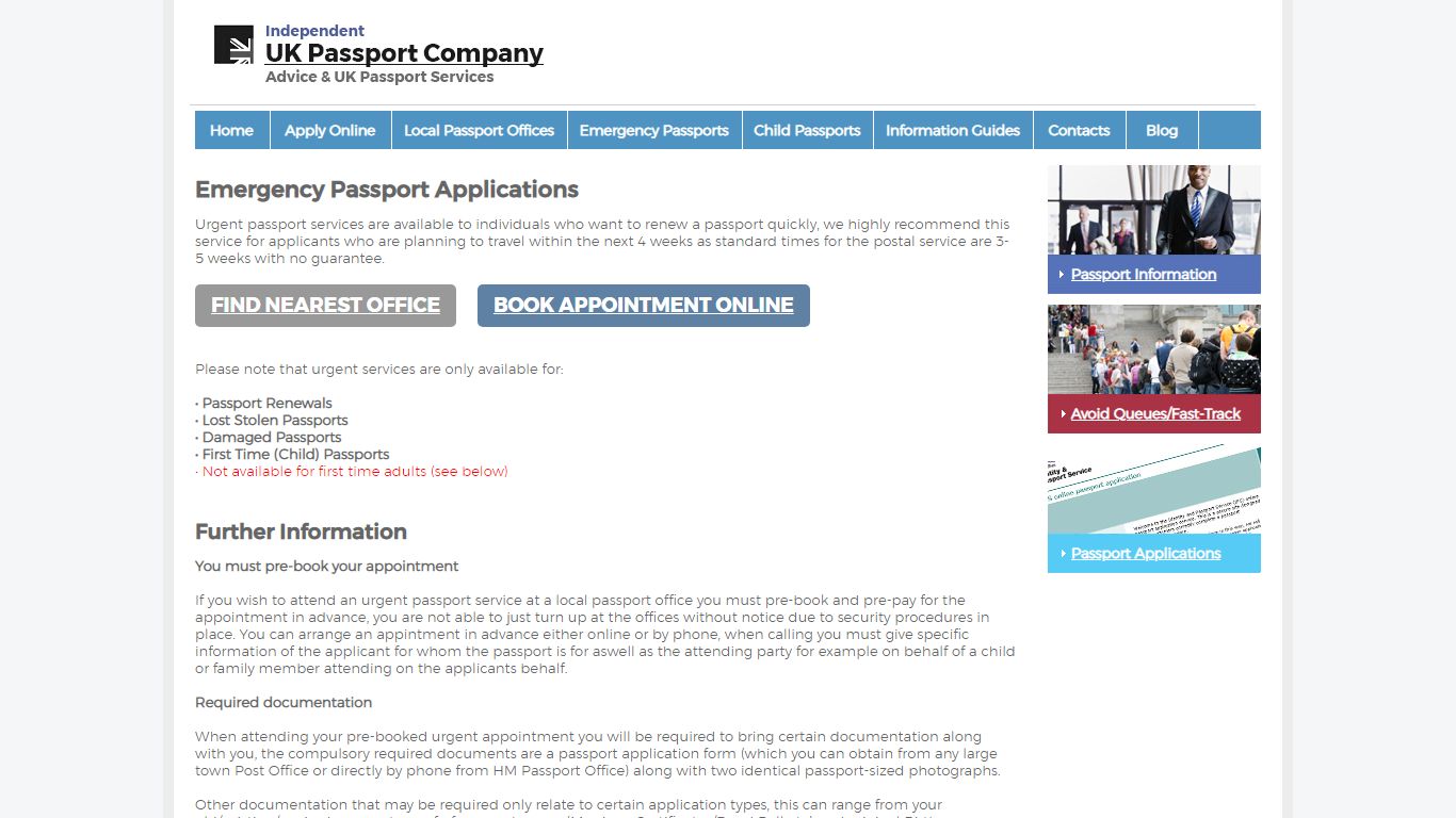 Emergency Passport | Fast Track Passport | Same Day Passport